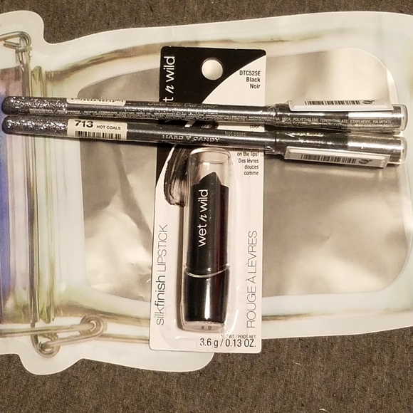 NWT Hard♡Candy Take Me Out Glitter Eye Liner 713 HOT COALS Built-In Sharpener! - Picture 3 of 15